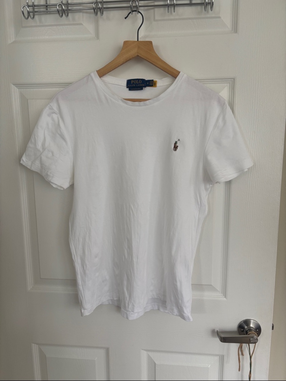 Polo by Ralph Lauren White Short Sleeve Crew Tee with Polo Pony